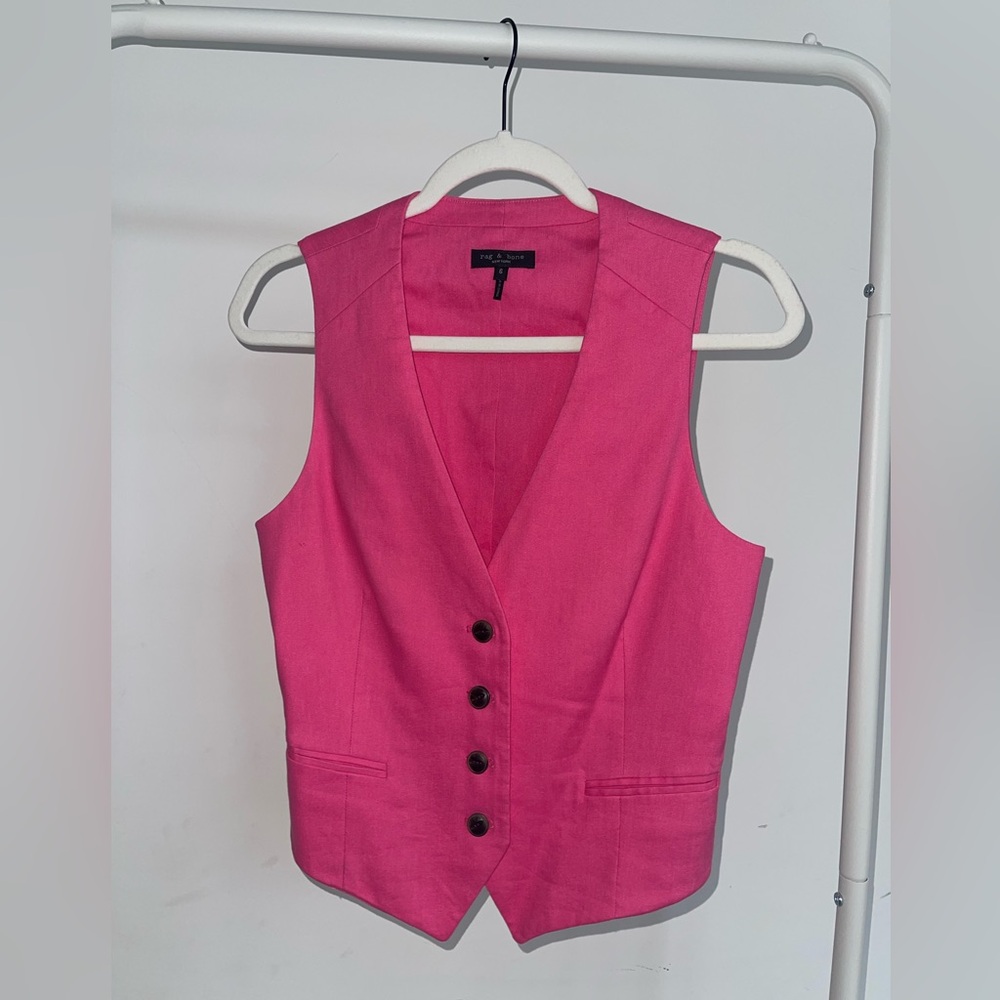 Rag & Bone Vibrant Pink Top